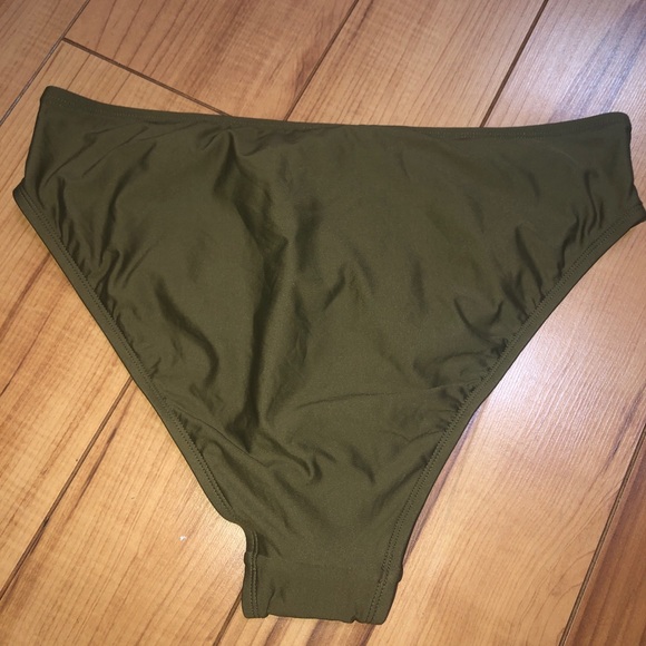 Free Press Swim High Cut Bikini Green Large NWT. - Picture 3 of 5